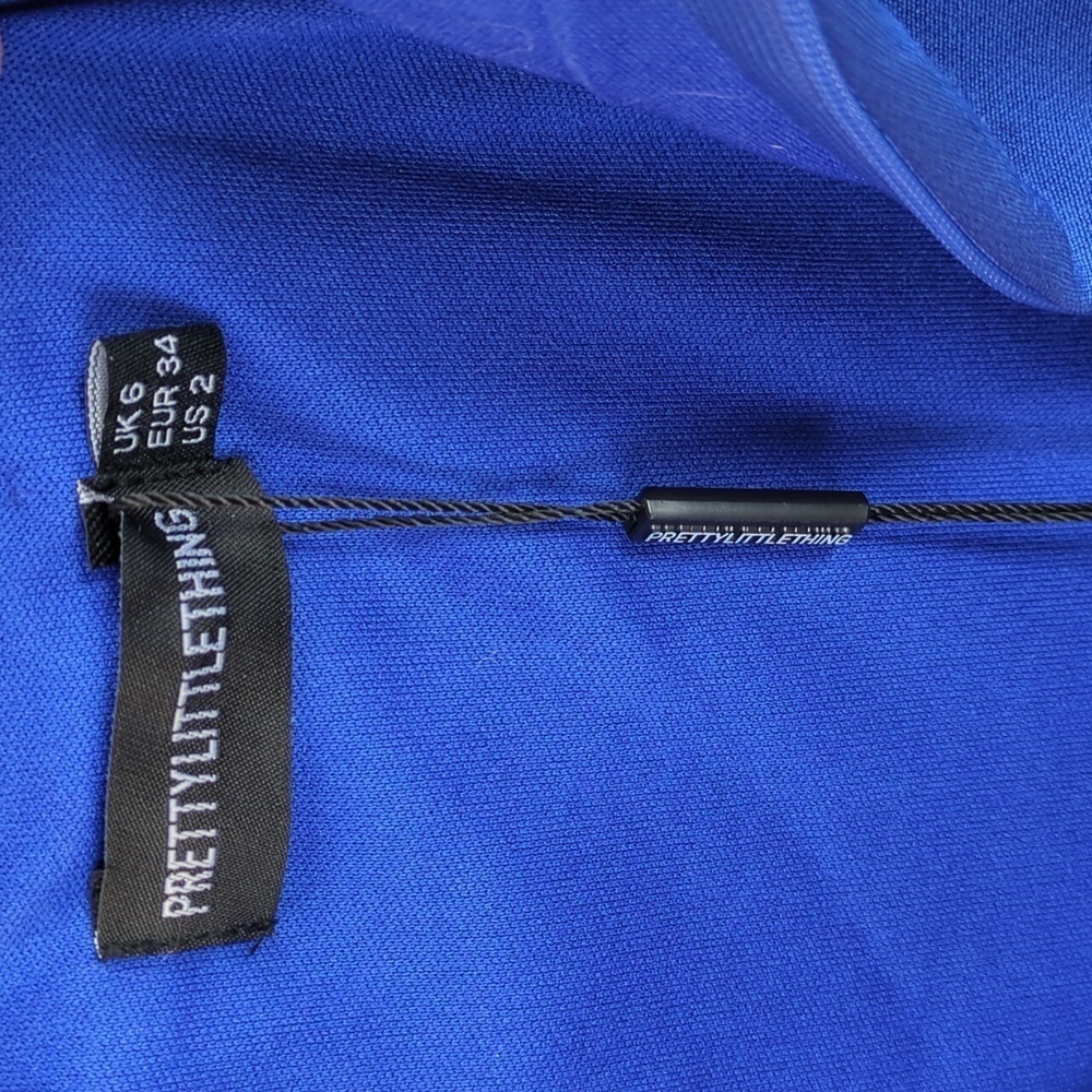 Pretty Little Thing Cobalt Extreme Underwire Bandeau Jumpsuit - Picture 11 of 16